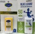 Set of 2 Sunscreen Sticks .5oz Blue Lizard 50+ Kids & Cetaphil 50 Sheer Mineral