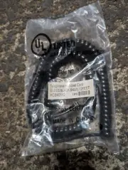 12 Foot Gloss Black Handset/Curly/Coiled Cord