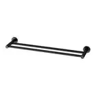 Phoenix Tapware RA813 MB Radii Double Towel Rail 600mm (Round) (Matte Black)