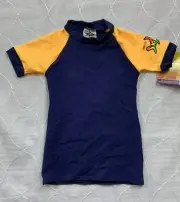 radicool skins kids 100+ SPF swimwear rashguard australian made blue gold 2