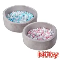 在飛比找momo購物網優惠-【Nuby】軟糖球池(海綿防撞_可折疊)