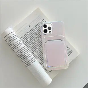 炫彩卡包悠遊卡防摔手機殼 保護殼 適用 蘋果iPhone 12 11 Pro Max xs 7 8 i13 手機殼