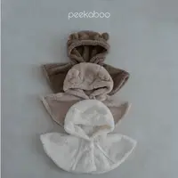 在飛比找蝦皮商城優惠-peekabo 柔暖小熊帽斗篷｜搖粒絨 寶寶 嬰兒 女韓國童