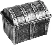 Ciieeo Kids Pirate Treasure Chest Storage Box Decorative Pirate Chest Toy For Kids Birthday Halloween Christmas Pirate Party Favors