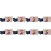 8PK LVD Merry Christmas Sausage Scented Bath Soap Bar w/ Box Body Frag 9x6cm