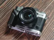 Wood L Type Bracket Base Hand Grip fr Fuji XT10 XT20 XT30 XT30II Camera BallHead