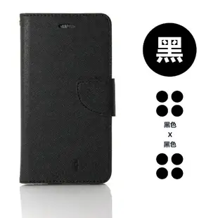 iPhone 6 Plus /6s Plus (5.5吋) 玩色系列 磁扣側掀(立架式)皮套(黑色)