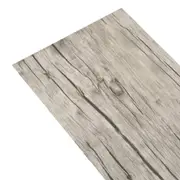 Wood Effect Flooring Planks Light Grey Self-Adhesive Floor Tiles 36 Non-Slip