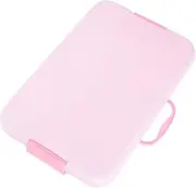 Gatuida Sand Table Storage Box Sand Tray Portable Sandbox Funny Outdoor Indoor Sandbox Empty Sandbox Pink Abs