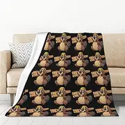 Beaver Working Flannel Blanket 50x70in (Vertical Type) Light and Warm All Season Blanket Super Soft and Comfortable