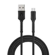 Bonelk Long-Life Easy Grip USB-A to USB-C Cable Charging Cord 60W 2M Black