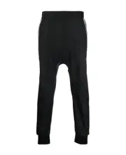 stripe-trim dropped-crotch track pants IT52,IT50 Black