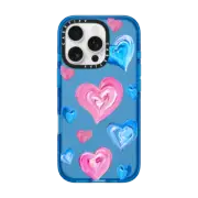 iPhone 16 Pro Impact Case Painted Hearts