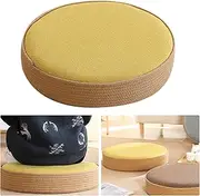IGTOPS Meditation Cushion, Yoga Cushion Round, H-10 cm Round Meditation Cushion Cover, Round Floor Cushion, Yoga Cushion Meditation Cushion
