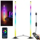 122cm LED Corner Lamp RGB Modern Floor Lamp 1/2 Light for Bedroom Living Room