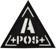 [YOYUMI] Tactical Morale Patches Ir Reflective Blood Type Badge Hook and Loop Badge Outdoor Bag Accessories Identification Patch