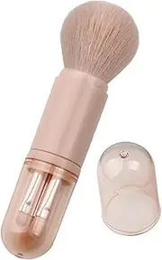 KAILIKETIY 1Set Portable Makeup Brush Set for Travel Retractable Eyeshadow and Powder Brushes Mini Cosmetic Brush Set for Women and Effortless Application and Versatile Use