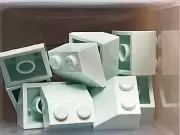 LEGO Parts - Light Aqua Blue Slope 45 2 x 2 - No 3039 - QTY 10