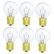 Lava Lamp Bulb 6 Pack S11 25W E17 Base Lava Lamp Light Bulb,Replacement Yellow