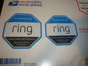 Ring Doorbell Sticker Decal Video Security Camera Door Window Sticker 4x4 3.5 in