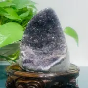 745g Natural Amethyst Geode Mineral Specimen Crystal Quartz Energy Decoration