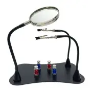 Helping Hands for Soldering PCB Circuit Board Holder with 2.5X Magnifier for ...
