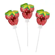 Fun Express Berry Self-Inflating 4 1/2" Mylar Balloons – 6 Pc.