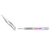 Kit of Scalpel Handle #3 & 100 Surgical Blades #11 Gamma Sterile Pack