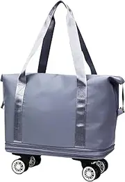 [ccuzs] Travel Bag, Expandable Luggage, Wheeled Suitcase, Lightweight Foldable Design, Large Capacity Storage, for Weekend Trips, Business Travel, Family Vacations, 35x45x2cm Blue Purple Red