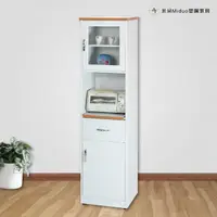 在飛比找momo購物網優惠-【Miduo 米朵塑鋼家具】1.5尺兩門一抽一拉盤塑鋼電器櫃