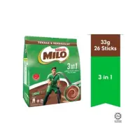 Nestlé Milo 3-in-1 Instant Chocolate Malt Drink (33g x 26 Sticks) – Malaysian Ve