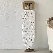 Full Size Ironing Board with Cover,Metal Construction Iron Board, Adjustable Heights Stand with Iron Rest,Anti-Collapse,for Home Laundry Rooms Or Dorms,D