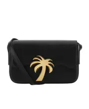 Palm Angels Palm Tree Plaque Shoulder Bag One size Black