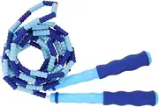 CLISPEED Jump Rope for Fitness Soft Beaded Skipping Rope for Lightweight Tangle Exercise Equipment for Outdoor Fun Activities Blue