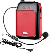 zolyet Portable Voice Speaker Amplifier for Teachers with Wired Microphone Headset Waistband Personal BT Speaker Support Music for Classroom Meeting Training Tour s Promotions R-1