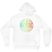 Hoodie - Rock & Roll 1975 Rainbow Design Distressed Hoodie