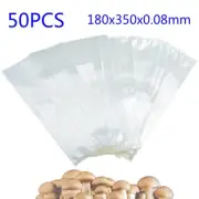 50 PCS PVC Mushroom Spawn Grow Bag Substrate High Temp Pre Sealable Parts