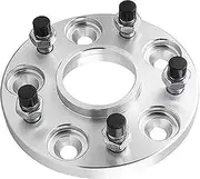 Szwaldaper Car Wheel Gasket 1pcs, for Corolla, 5 Holes Aluminum Wheel Spacer 5x100 PCD CB 54.1mm Hub Adapter 5x3.93 Adapters Wheel Spacers Car Wheel Spacer Adapter(Black 15mm)