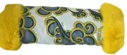 Emilio Pucci Yellow Rabbit Fur Muff Hand Warmer NWT