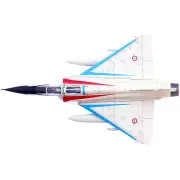 20cm Diecast Alloy 1/72 French Air Force Mirage 2000B Fighter Model Collection