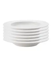 [Maxwell & Williams] White Basics Diamonds Rim Soup Bowl 22.5cm Set of 6 in White