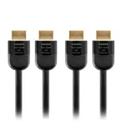 2PK Pro2 Premium 18GB 7.5M 24AWG 4K UHD HDR + ARC High Speed HDMI Lead Cable