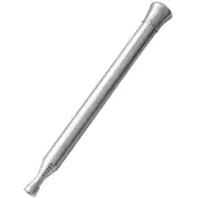 Chimney Bellows Collapsible Outdoor Blowing Fire Tube 6 Sections Stainless Steel Fire Blower Pipe Silver Telescopic Gear Campfire Tool for Camping Tra