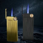 Windproof Jet Gas Lighters Refillable Butane Lighter Torch Flame Cigar Cigarette