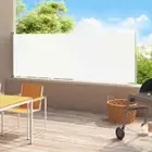 Retractable Side Awning Outdoor Patio Shade Blinds Screen 180x500cm Cream