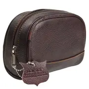 Parker Leather Travel Toiletry Bag