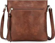 [DOB SECHS] Soft PU Leather Crossbody Bags for Women, Cross Body Bag with Multiple Pockets, Adjustable Strap, Perfect for Daily Use