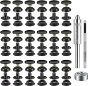 72 Pieces (18Sets) Snap Fastener Kit Tool 15MM Snap Button kit Snaps for Leat...