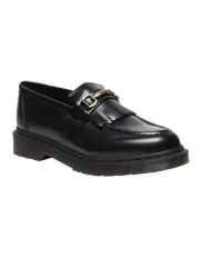[Dr Martens] Adrian Snaffle Shoes in Black Polished Smoot