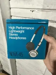 Vintage Realistic Nova 45 Stereo Headphones Stranger Things *NOS* 1980s